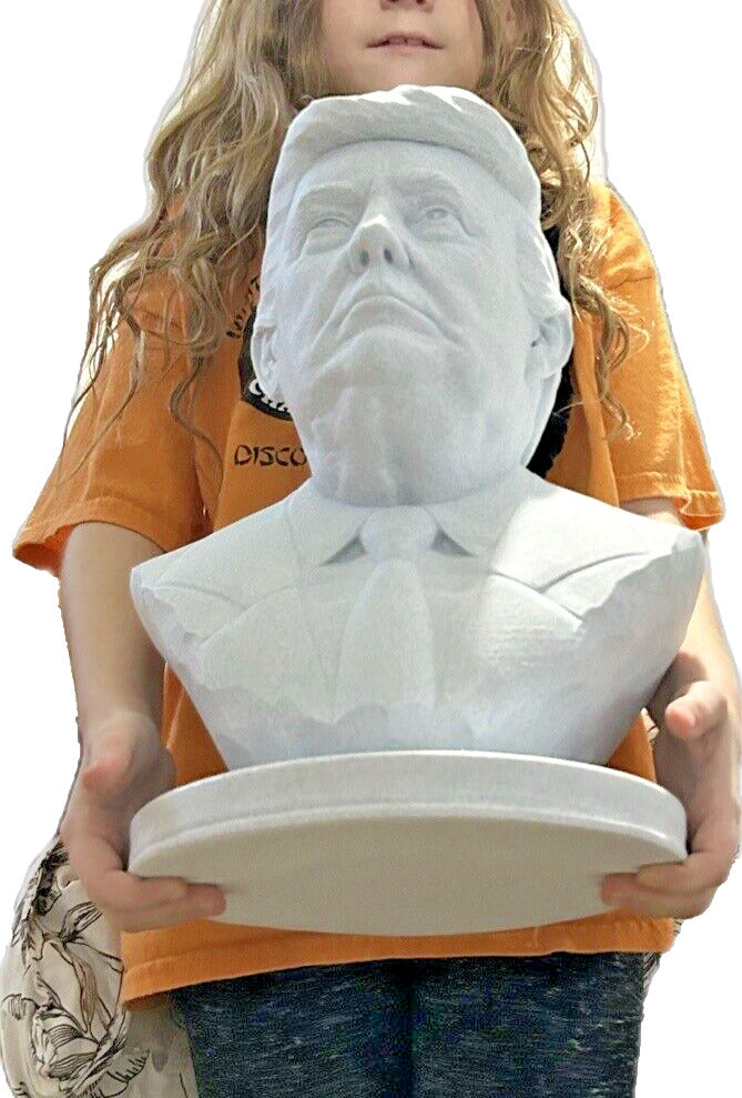 Gigantic 343mm President Donald J. Trump Bust – Marble Finish 3D Print