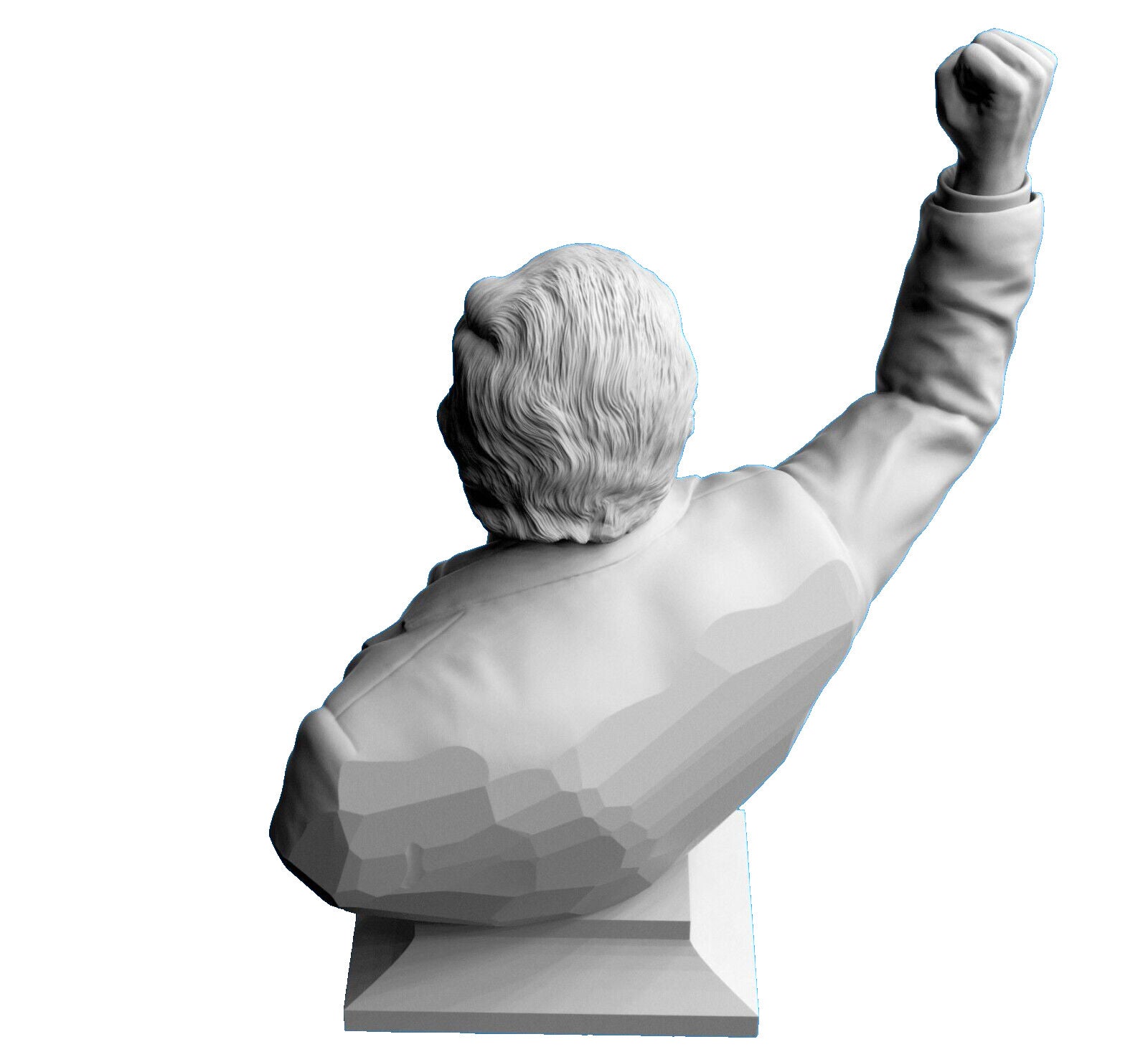 Donald J. Trump “Fist Pump” 2024 Statue – 323mm Marble 3D Print Tribute