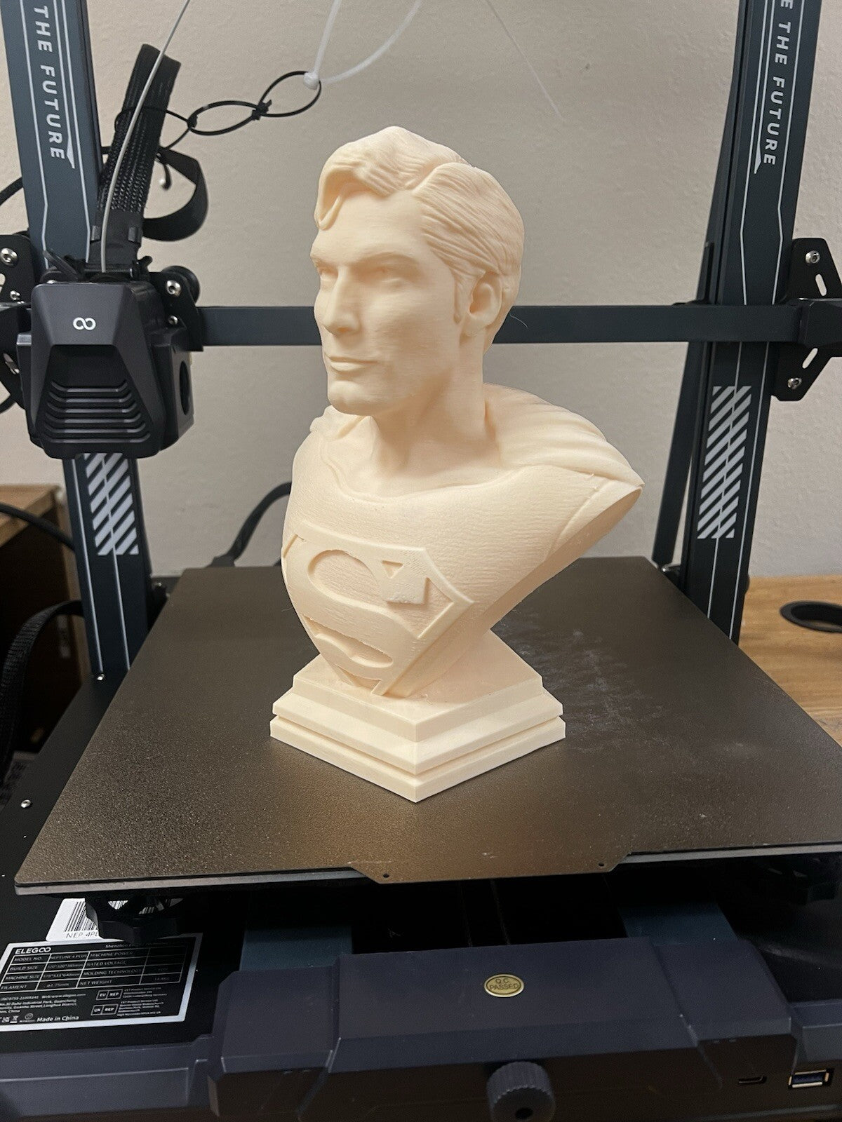 Christopher Reeves Superman Bust Skin Color 3D Print