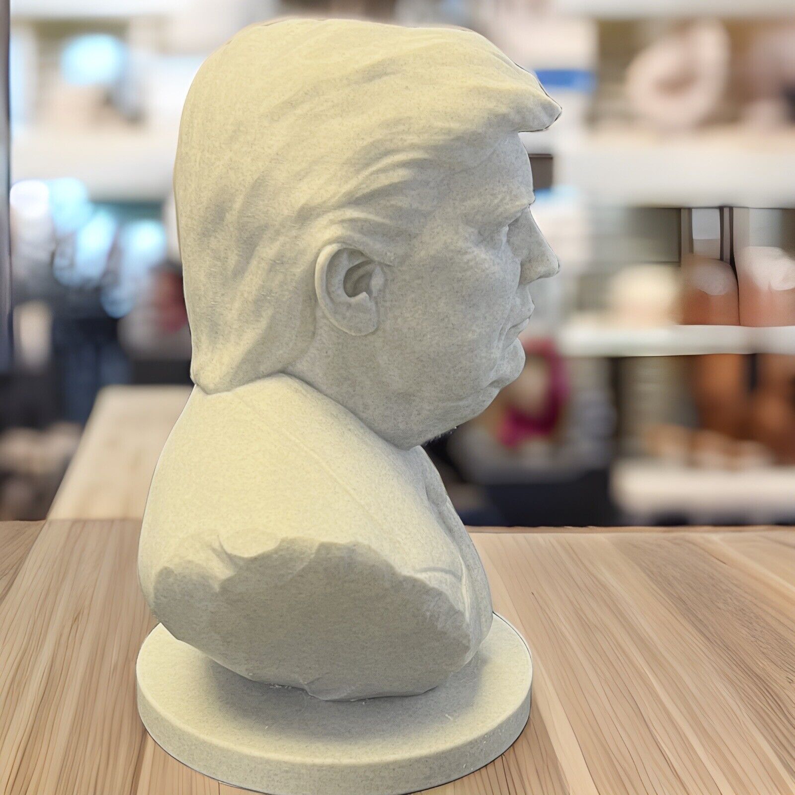 Gigantic 343mm President Donald J. Trump Bust – Marble Finish 3D Print
